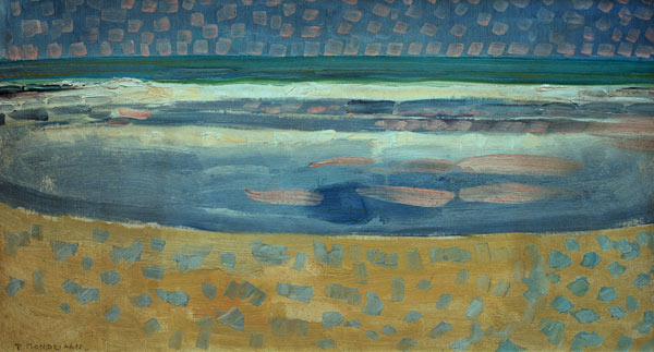 Sea at sunset a Piet Mondrian