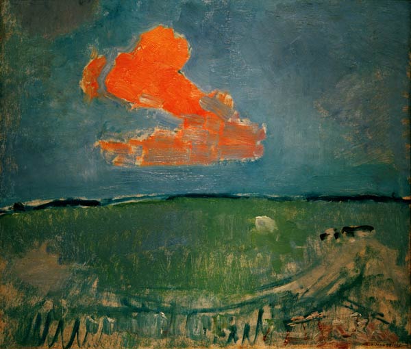 The Red Cloud a Piet Mondrian