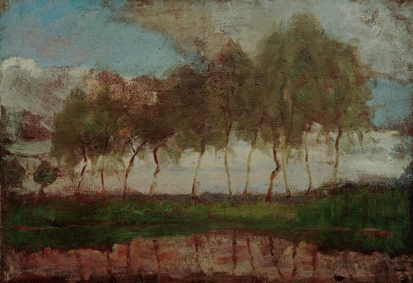 The Gein: Trees By The Water a Piet Mondrian