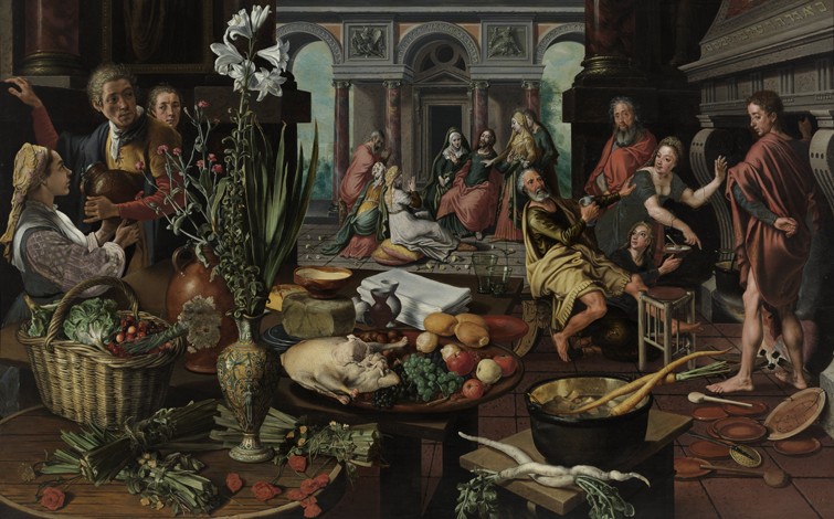 Christ in the House of Martha and Mary a Pieter Aertsen