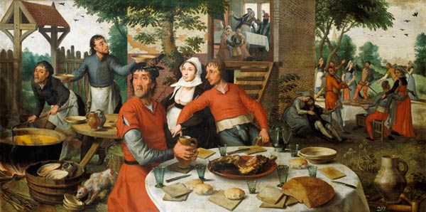 Farmer feast. a Pieter Aertzen