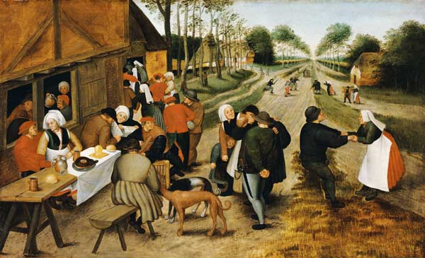 Peasants At A Roadside Inn a Pieter Brueghel il Vecchio