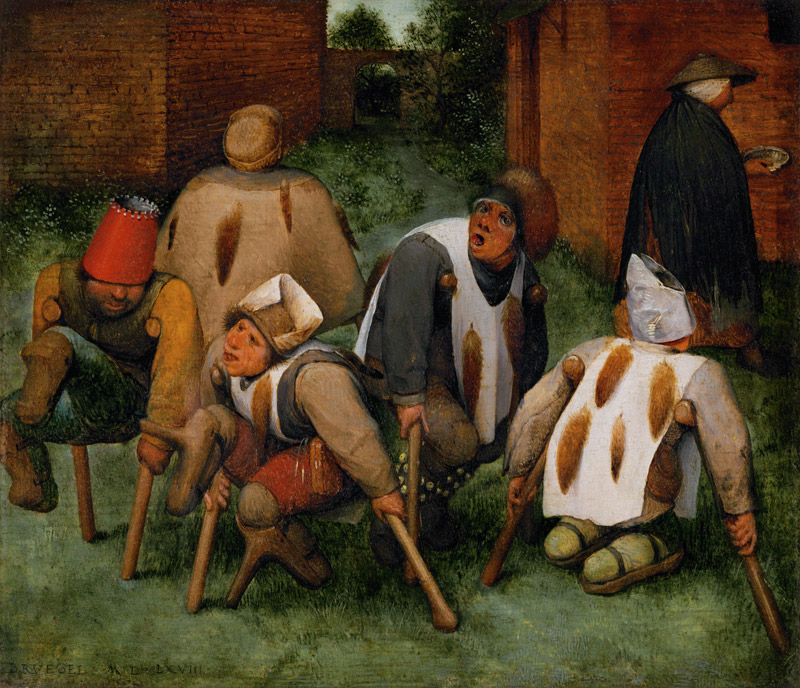 The Beggars a Pieter Brueghel il Vecchio