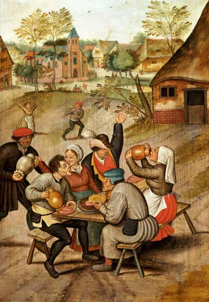 The Servants Breakfast After The Wedding a Pieter Brueghel il Vecchio