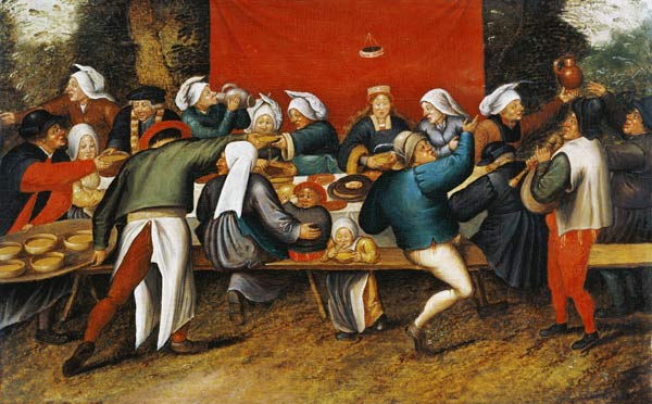 Das Hochzeitsmahl a Pieter Brueghel il Vecchio