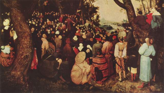 Penitence sermon of Johannes a Pieter Brueghel il Vecchio