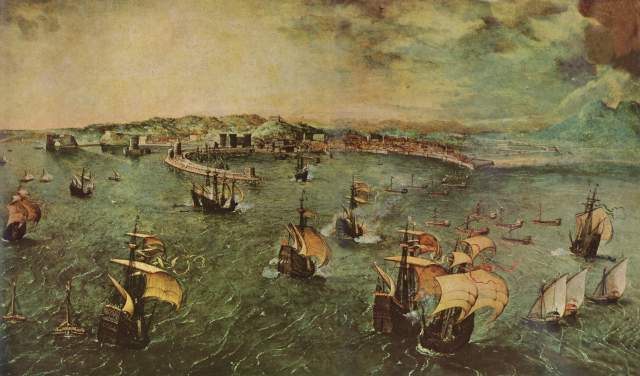 Port of Naples a Pieter Brueghel il Vecchio