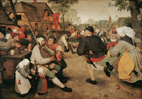 Barn dance. a Pieter Brueghel il Vecchio