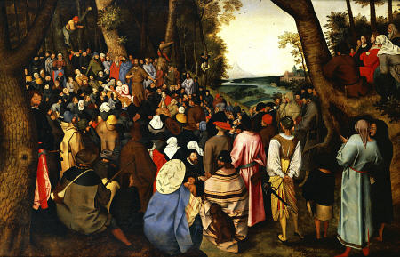 Saint John The Baptist Preaching The Baptism Of Christ Beyond a Pieter Brueghel il Vecchio