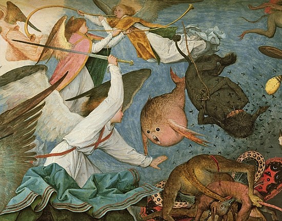 The Fall of the Rebel Angels, 1562 (detail of 74037) a Pieter Brueghel il Vecchio