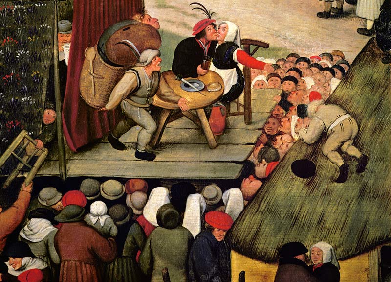Fair with a Theatrical Performance a Pieter Brueghel il Giovane