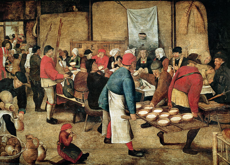 The Wedding Supper a Pieter Brueghel il Giovane