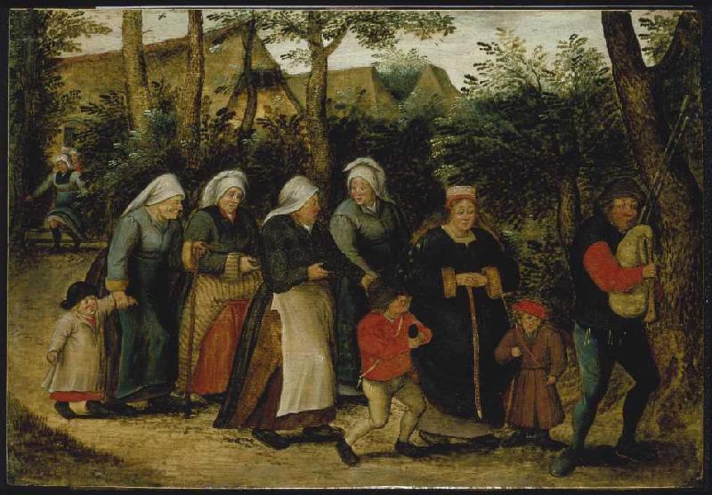 The bride train a Pieter Brueghel il Giovane
