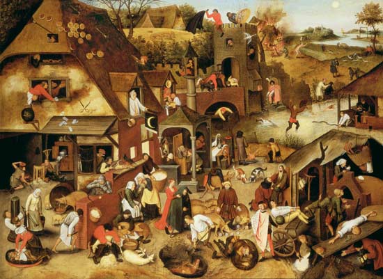 The Flemish Proverbs a Pieter Brueghel il Giovane