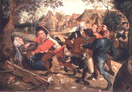 Gamblers Quarrelling a Pieter Brueghel il Giovane