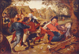 Raufende Kartenspieler a Pieter Brueghel il Giovane
