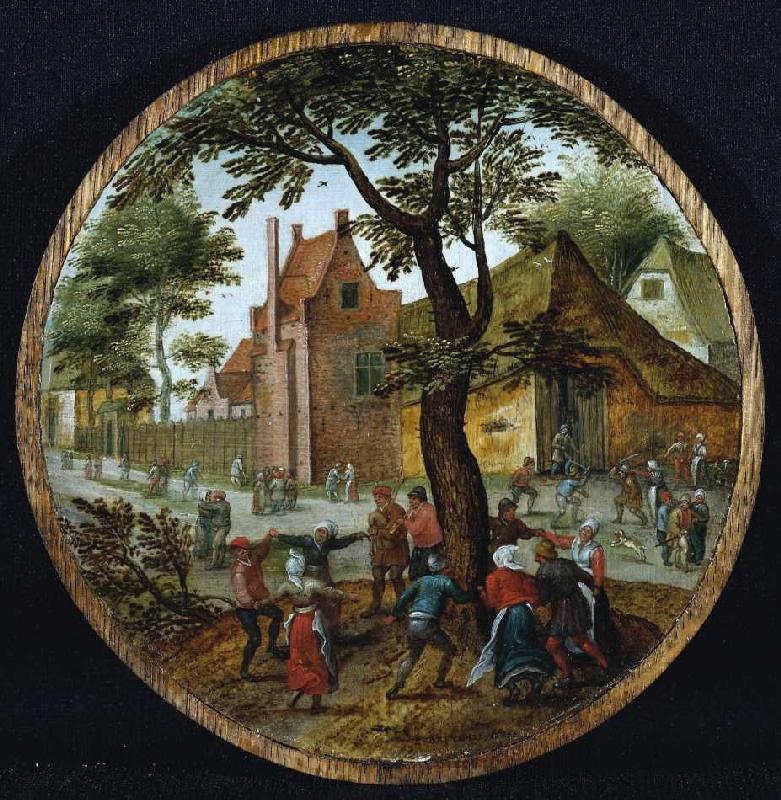 Dancing smallholder people. a Pieter Brueghel il Giovane