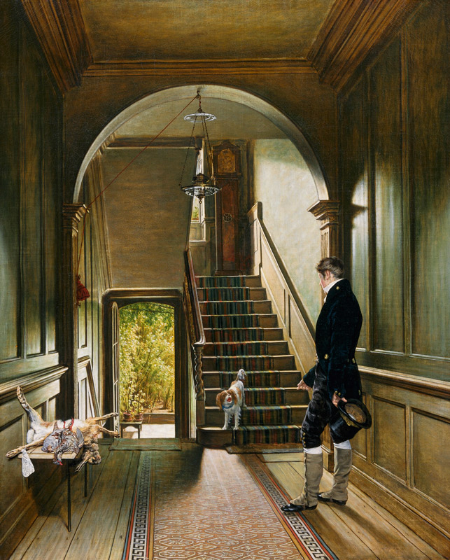 The Staircase of the London Residence of the Painter a Pieter Christoffel Wonder