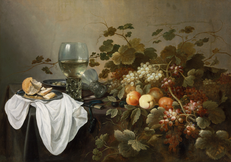 Still Life with Fruit and Roemer a Pieter Claesz