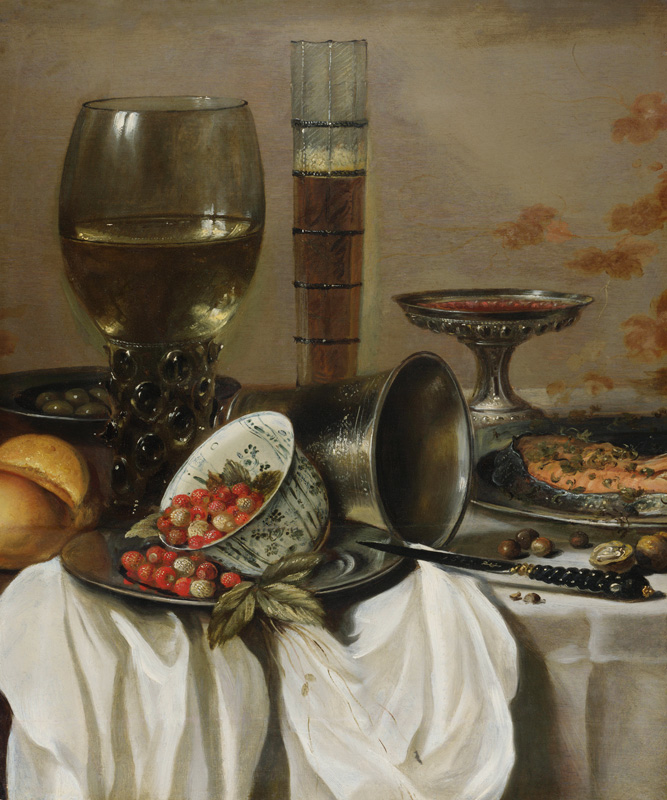 Still Life with Drinking Vessels a Pieter Claesz