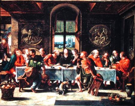 The Last Supper a Pieter Coecke van Aelst