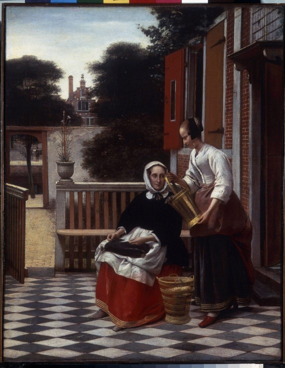 A Mistress and Her Maid a Pieter de Hooch