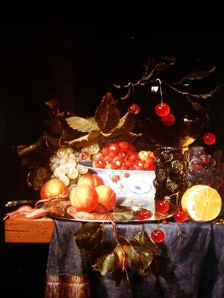 Still Life of Fruit a Pieter de Ring