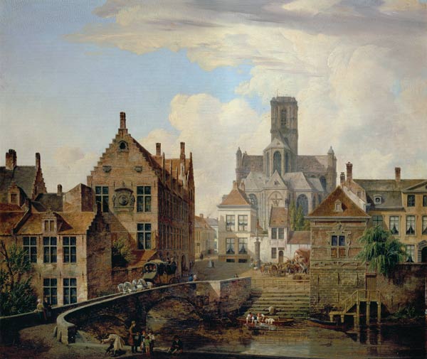 View of St. Bavo Cathedral a Pieter Frans de Noter