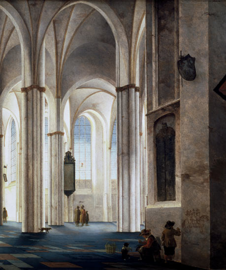 The Interior of the Buurkerk at Utrecht a Pieter Jansz. Saenredam