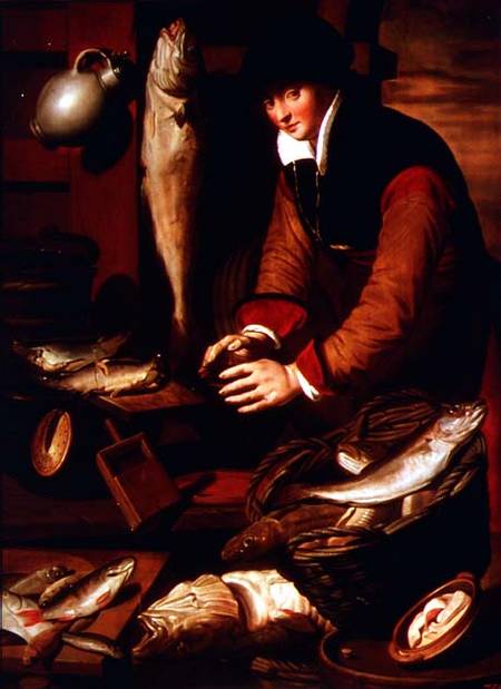 The Fishmonger a Pieter, Pietersz Lastman