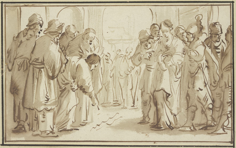 Christus und die Ehebrecherin a Pieter Pietersz. Lastman