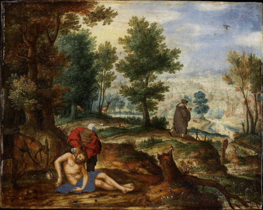 Landscape with the Good Samaritan a Pieter Stevens