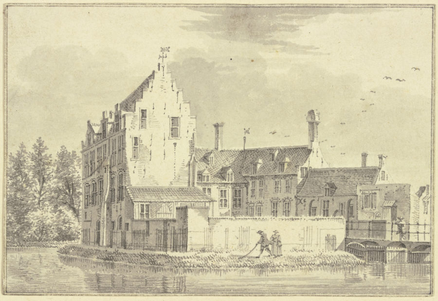 Het Huys Ryzenborgh by Utrecht a Pieter van Liender