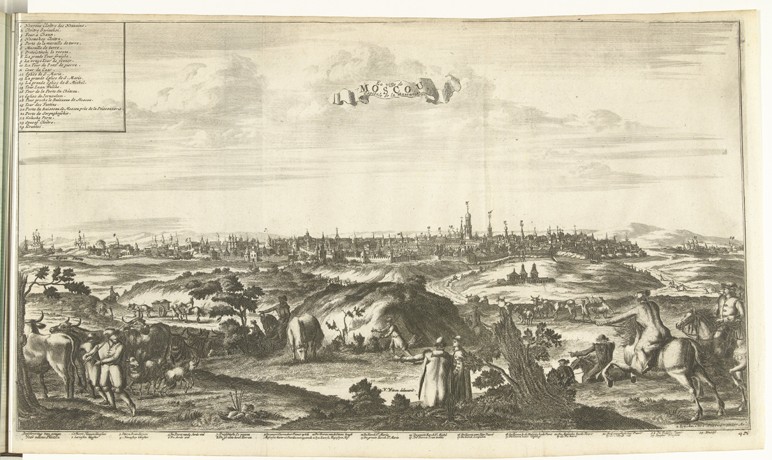View of Moscow a Pieter van der Aa