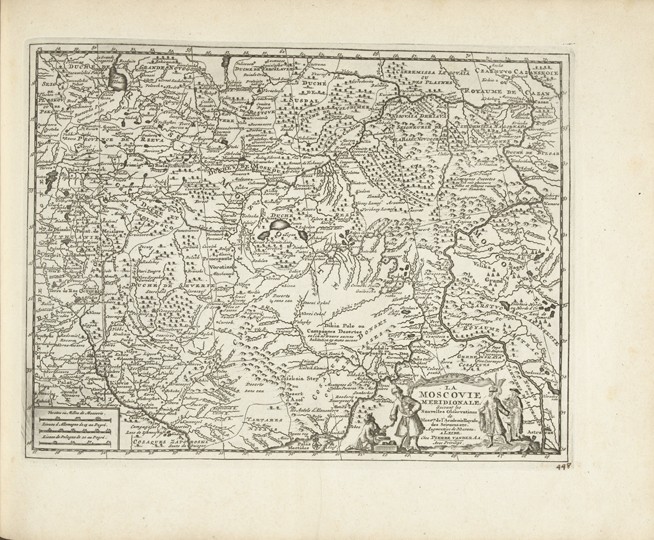 Map of Moscovia a Pieter van der Aa
