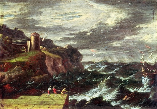 St. Paul arriving at Malta a Pieter the Younger (known as Tempesta) Mulier