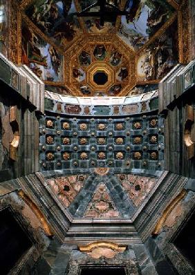 View of the interior showing the coffered vault above the altar designed by Matteo Nigetti (1560-164