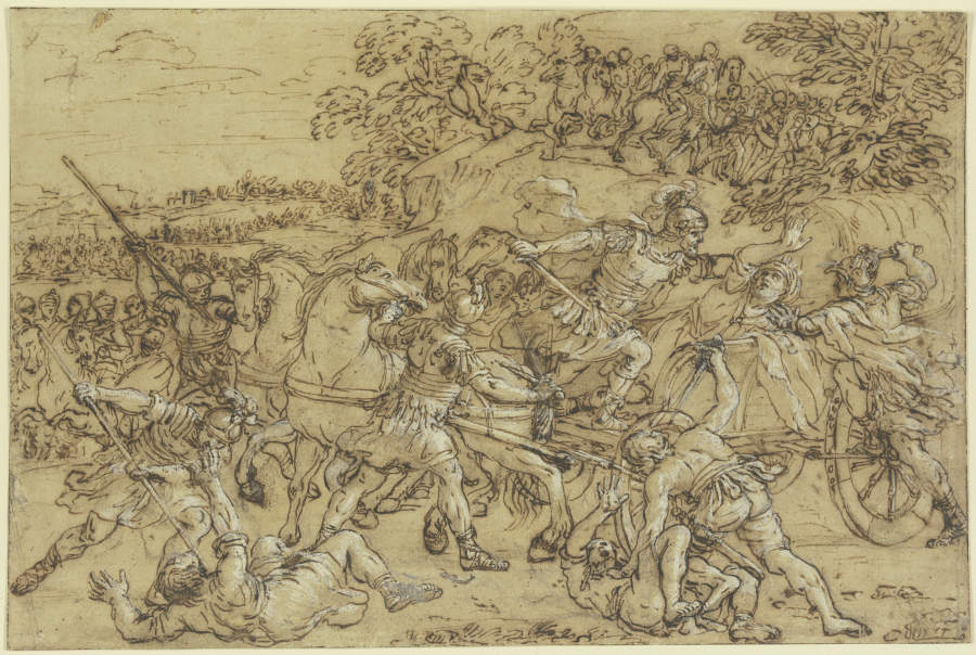 The Battle of Alexander at Issus a Pietro da Cortona