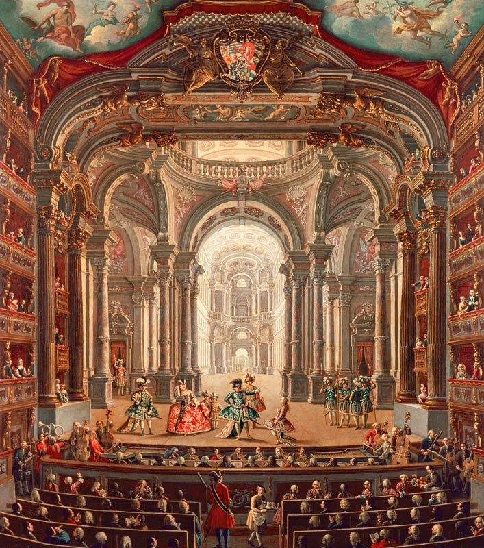 The Teatro Reale in Turin a Pietro Domenico Oliviero