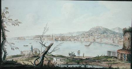 Bay of Naples from sea shore near the Maddalena Bridge, plate 4 from 'Campi Phlegrai: Observations o a Pietro Fabris