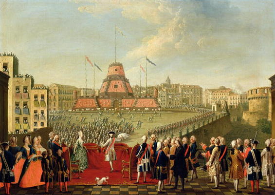 Fete at Naples on the Occasion of the Marriage of King Ferdinand I (1751-1825) to the Archduchess Ma a Pietro Fabris