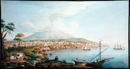 Mount Vesuvius, plate 36 from 'Campi Phlegraei: Observations on the Volcanoes of the Two Sicilies', a Pietro Fabris