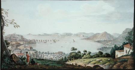 View of the Italian coast from near Puzzoli, plate 26 from Campi Phlegraei: Observations of the Volc a Pietro Fabris