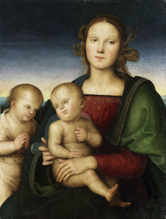 Madonna and Child with the Infant St. John a Pietro Perugino