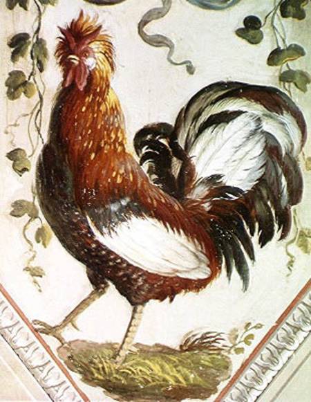 Detail of a cockerel a Pietro Rotati