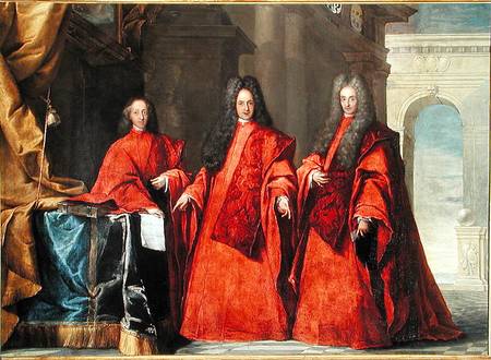 Portrait of three lawyers a Pietro Uberti