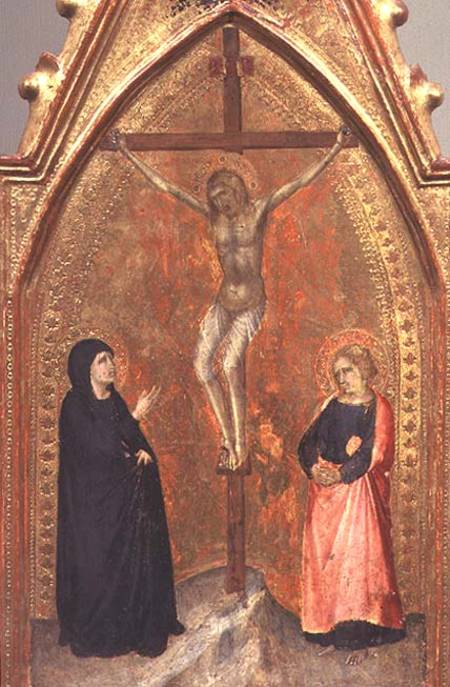 The Crucifixion with the Virgin Mary and John the Theologian a Pietro Lorenzetti