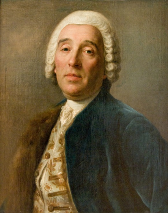 Portrait of the architect Bartolomeo Francesco Rastrelli (1700-1771) a Pietro Antonio Rotari