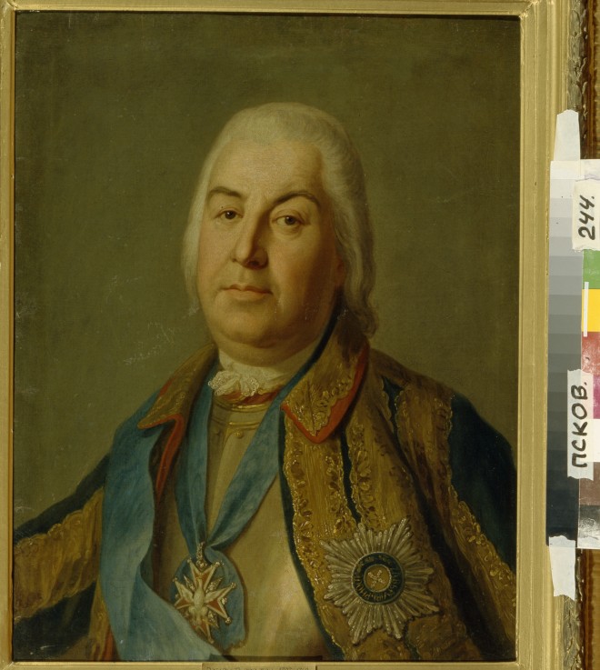 Portrait of Count Pyotr Semyonovich Saltykov (1697–1772) a Pietro Antonio Rotari