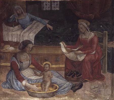The Birth of St. John the Baptist (fresco) a Pinturicchio